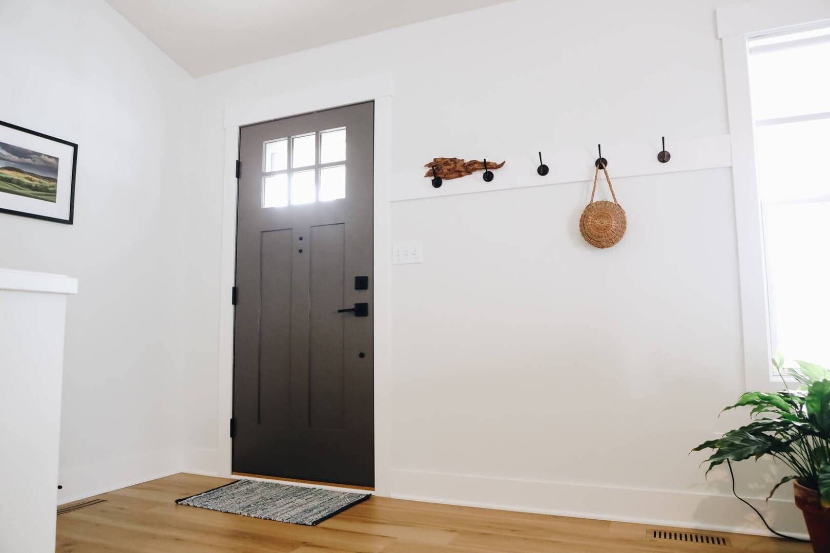 View from the inside of the front door with it closed