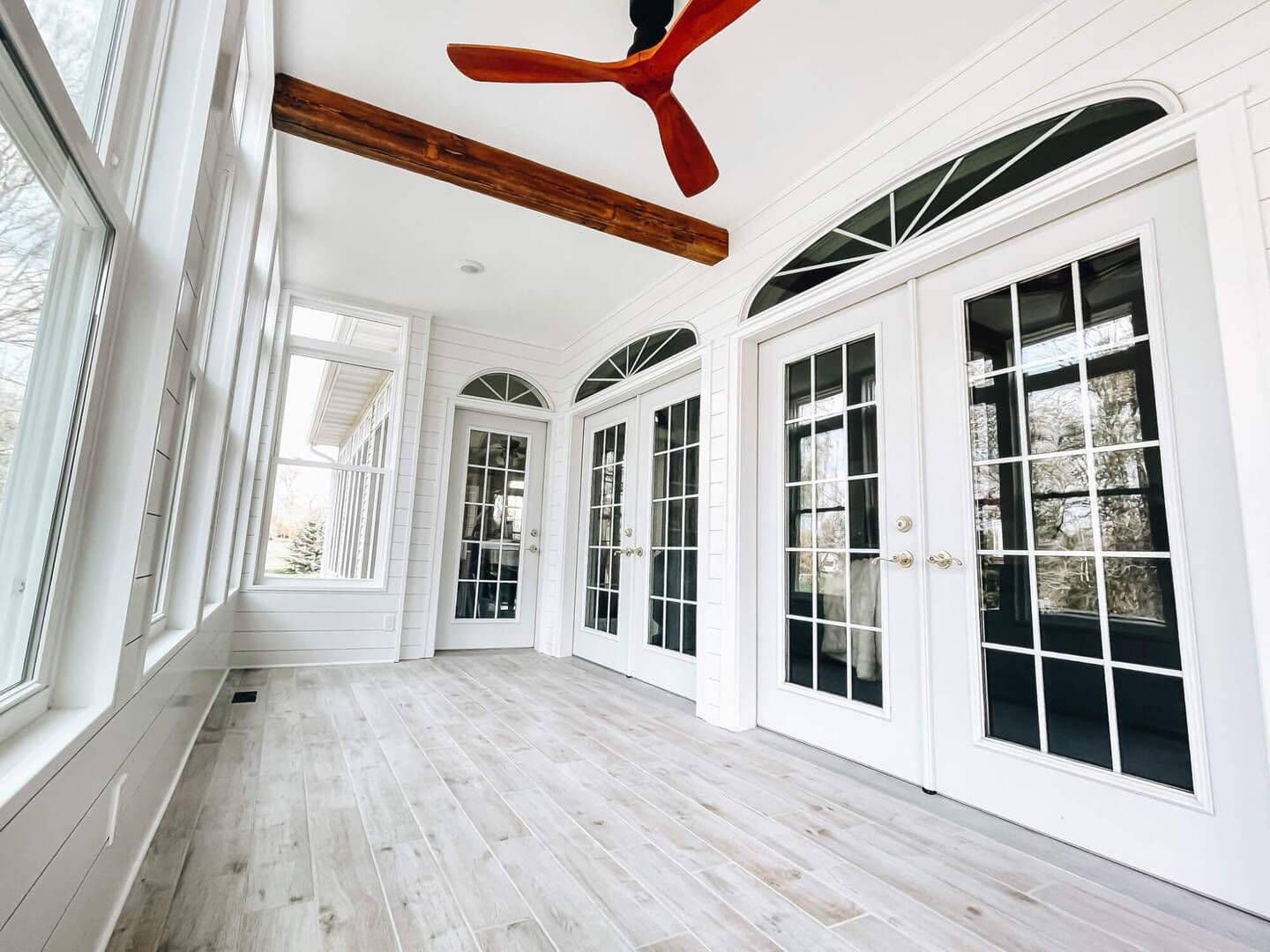 Shiplap Porch Door and Room View